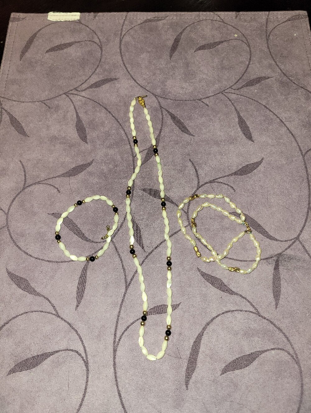 Costume Jewelry Bundle! One Necklace And Two Bracelets!